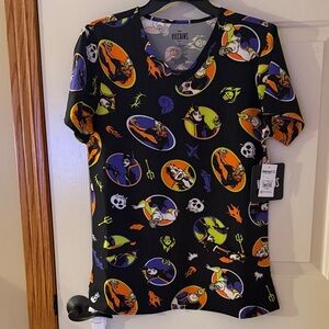 Scrubs Disney Villains Short Sleeve Tee - Black with Orange and Purple Accents